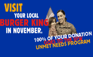 BURGER KING raising funds to benefit VFW Unmet Needs